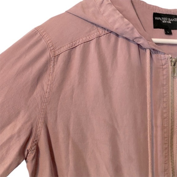 Walter Baker Dani pink lyocell anorak jacket large - Picture 3 of 9
